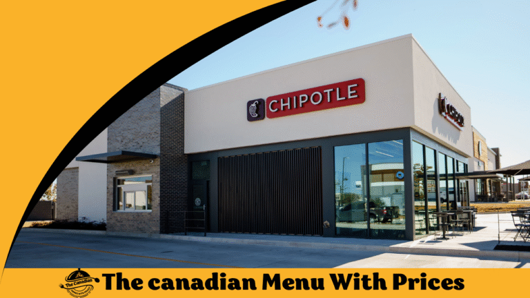 CHIPOTLE Menu With Prices In Canada