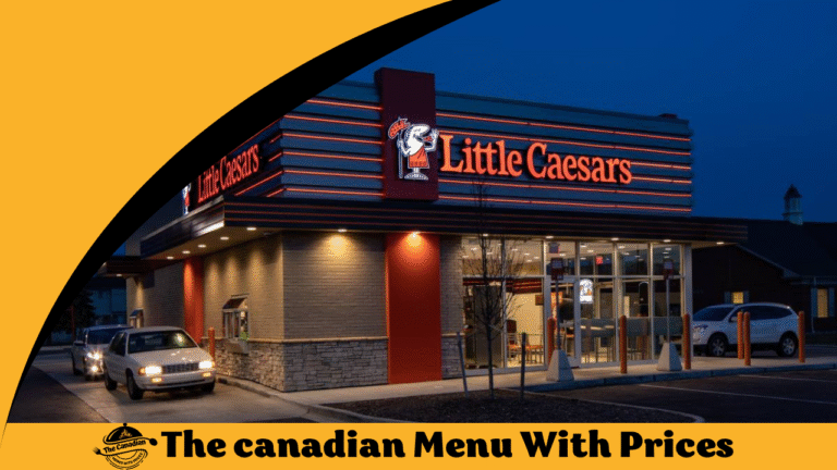 Little Caesars Pizza Menu With Prices In Canada