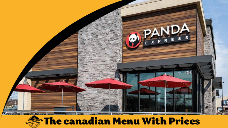 PANDA EXPRESS Menu With Prices In Canada