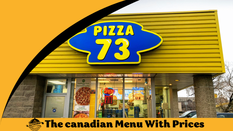 Pizza 73 Menu With Prices In Canada